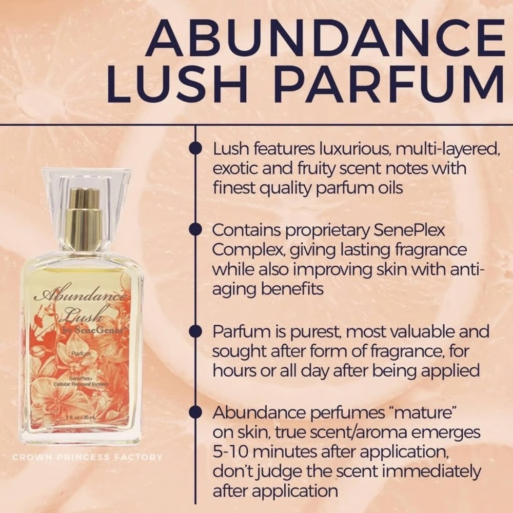 Senegence abundance lush parfum